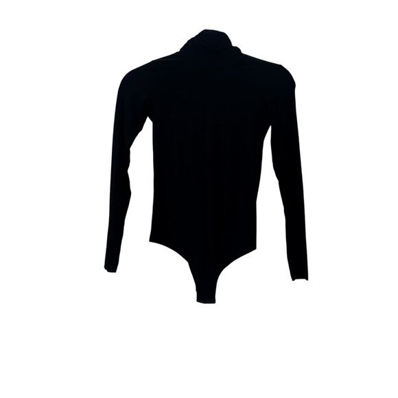 Commando Women's Ballet Long Sleeve Mockneck Bodysuit Black Size XS NWOT - Picture 9 of 11
